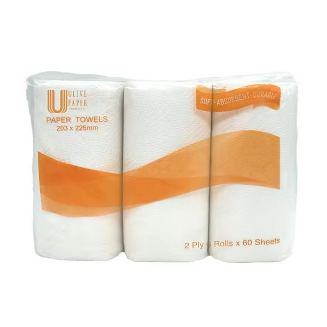 Rolă de prosoape de hârtie de bucătărie din pulpă de lemn virgin extra absorbantă comercială cu imprimare frumos model fluture pentru uz acasă la birou