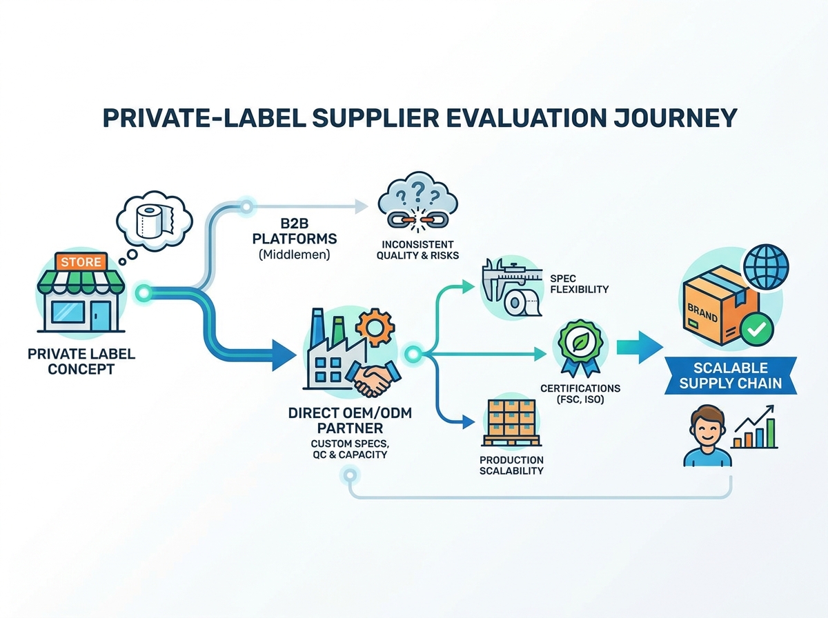 Unitate de producție de șervețele igienice cu etichetă privată